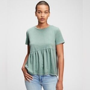 Gap Asymmetrical Peplum Hem Top - S